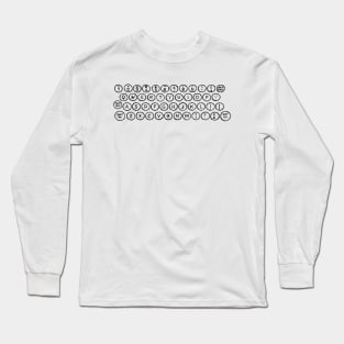 Classic keyboard in black Long Sleeve T-Shirt